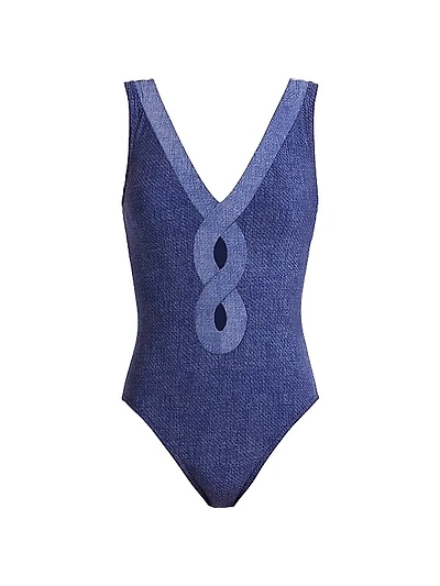 Aelin V-Neck One-Piece Swimsuit