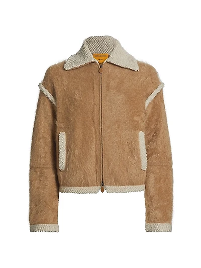 Grizzly Cashmere Bomber Jacket