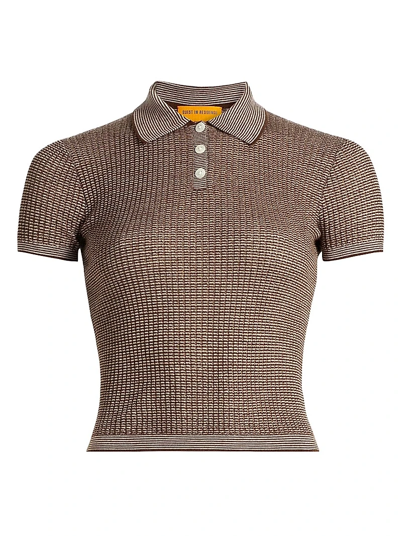 Shrunken Cashmere Polo Shirt