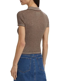 Shrunken Cashmere Polo Shirt