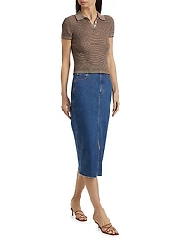 Shrunken Cashmere Polo Shirt