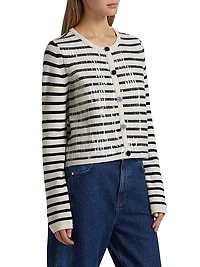 Nebula Sequin Stripe Cardigan