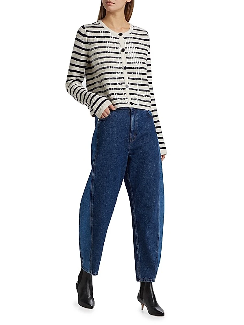 Nebula Sequin Stripe Cardigan