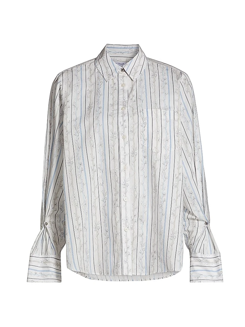 Wesley Floral Stripe Shirt