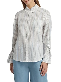 Wesley Floral Stripe Shirt