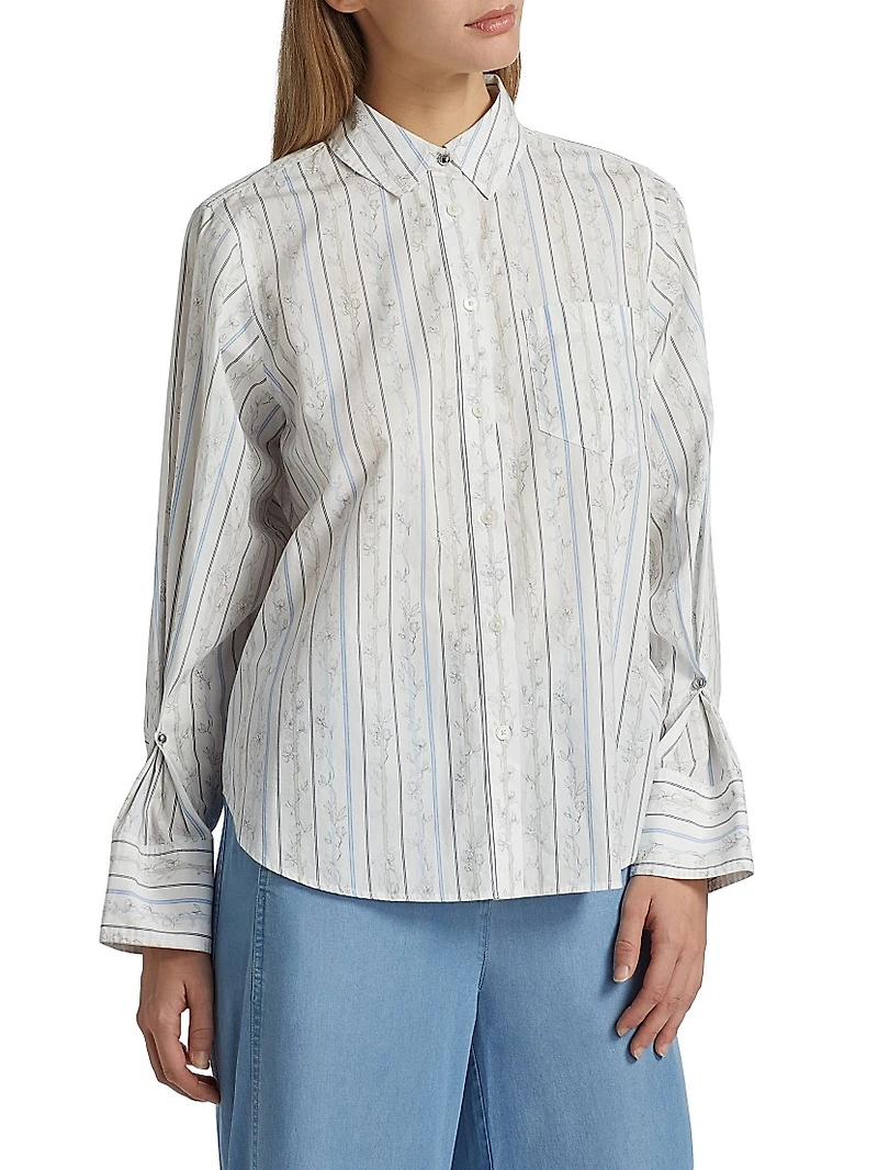 Wesley Floral Stripe Shirt