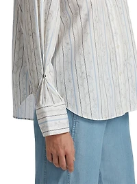 Wesley Floral Stripe Shirt