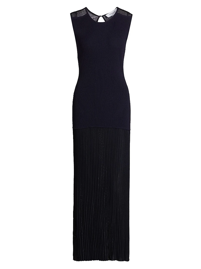 Lecco Rib-Knit Cocktail Dress