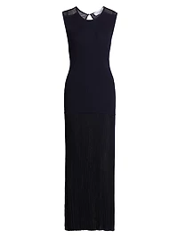 Lecco Rib-Knit Cocktail Dress