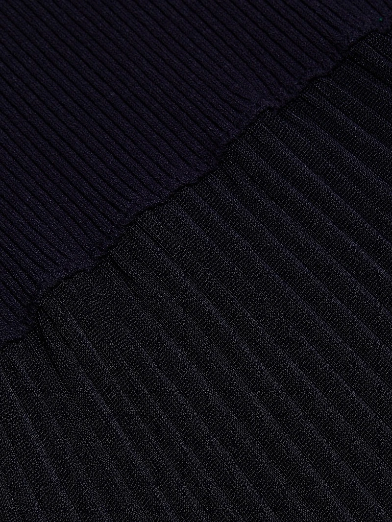 Lecco Rib-Knit Cocktail Dress