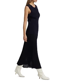 Lecco Rib-Knit Cocktail Dress