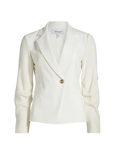 Flora Mixed-Media Jacket