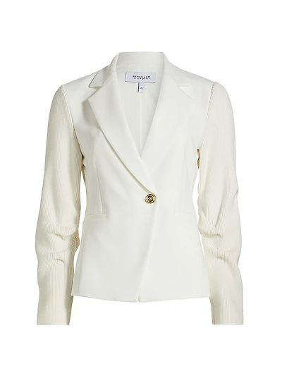 Flora Mixed-Media Jacket