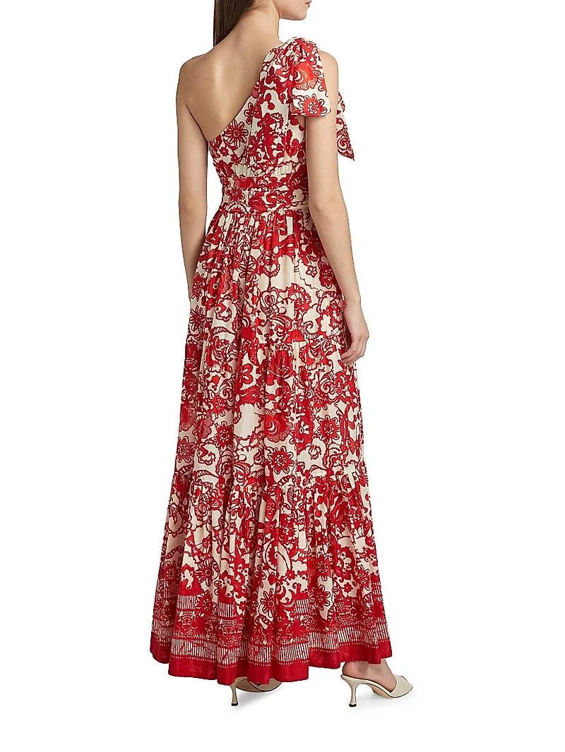 Mattera Floral Cotton Maxi Dress