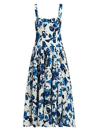 Santiago Floral Tailored Midi-Dress