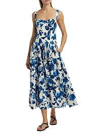 Santiago Floral Tailored Midi-Dress