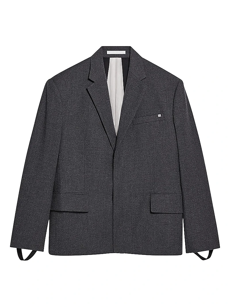 Driver Boxy Wool-Blend Blazer