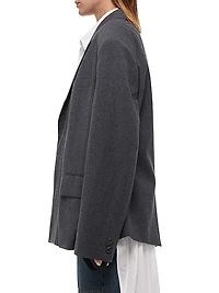 Driver Boxy Wool-Blend Blazer
