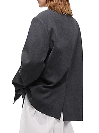 Driver Boxy Wool-Blend Blazer