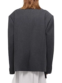 Driver Boxy Wool-Blend Blazer