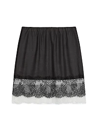 Lace Slip Miniskirt