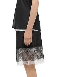 Lace Slip Miniskirt