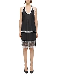 Lace Slip Miniskirt