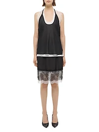 Lace Slip Miniskirt