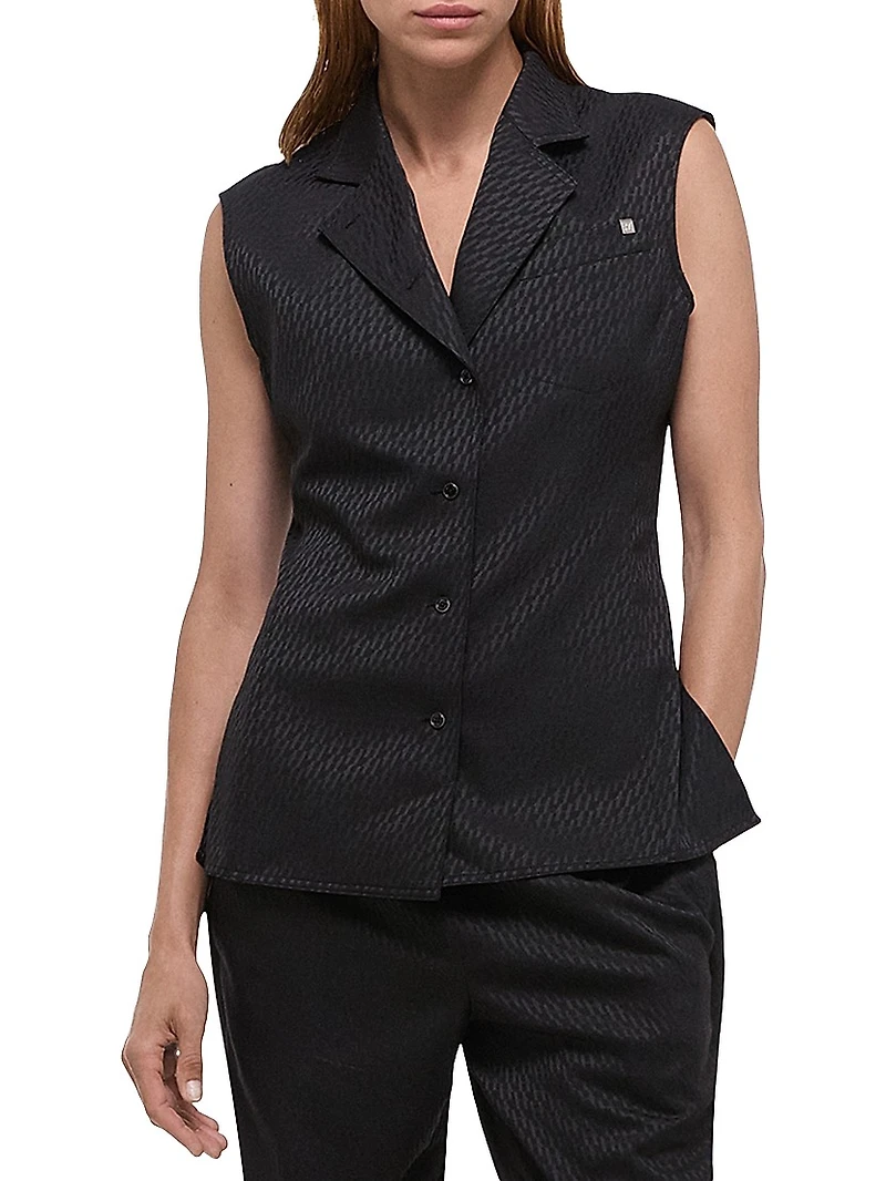 Modest Monogram Sleeveless Vest