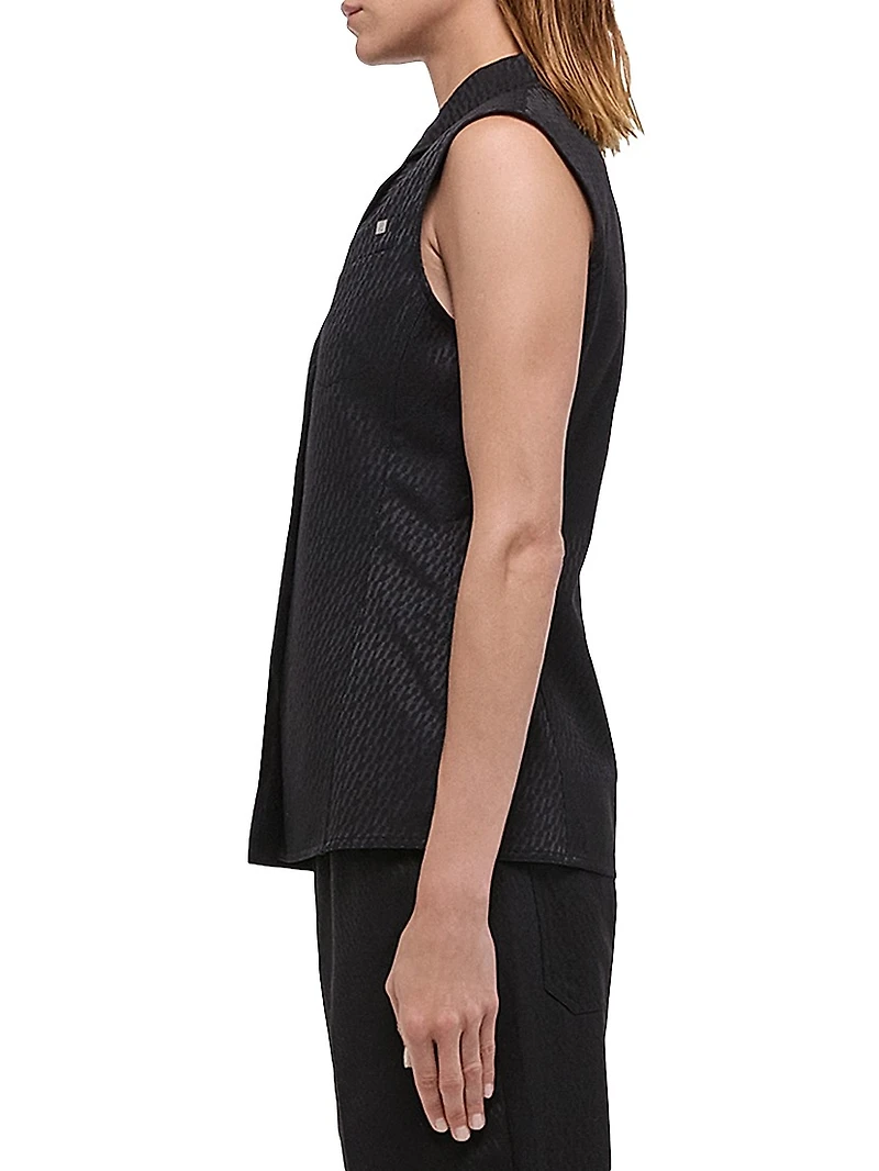 Modest Monogram Sleeveless Vest