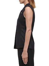 Modest Monogram Sleeveless Vest