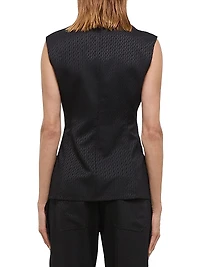 Modest Monogram Sleeveless Vest