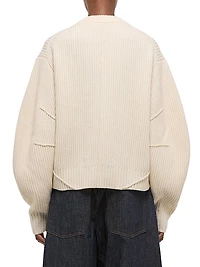Apex Wool-Blend Zip-Up Cardigan