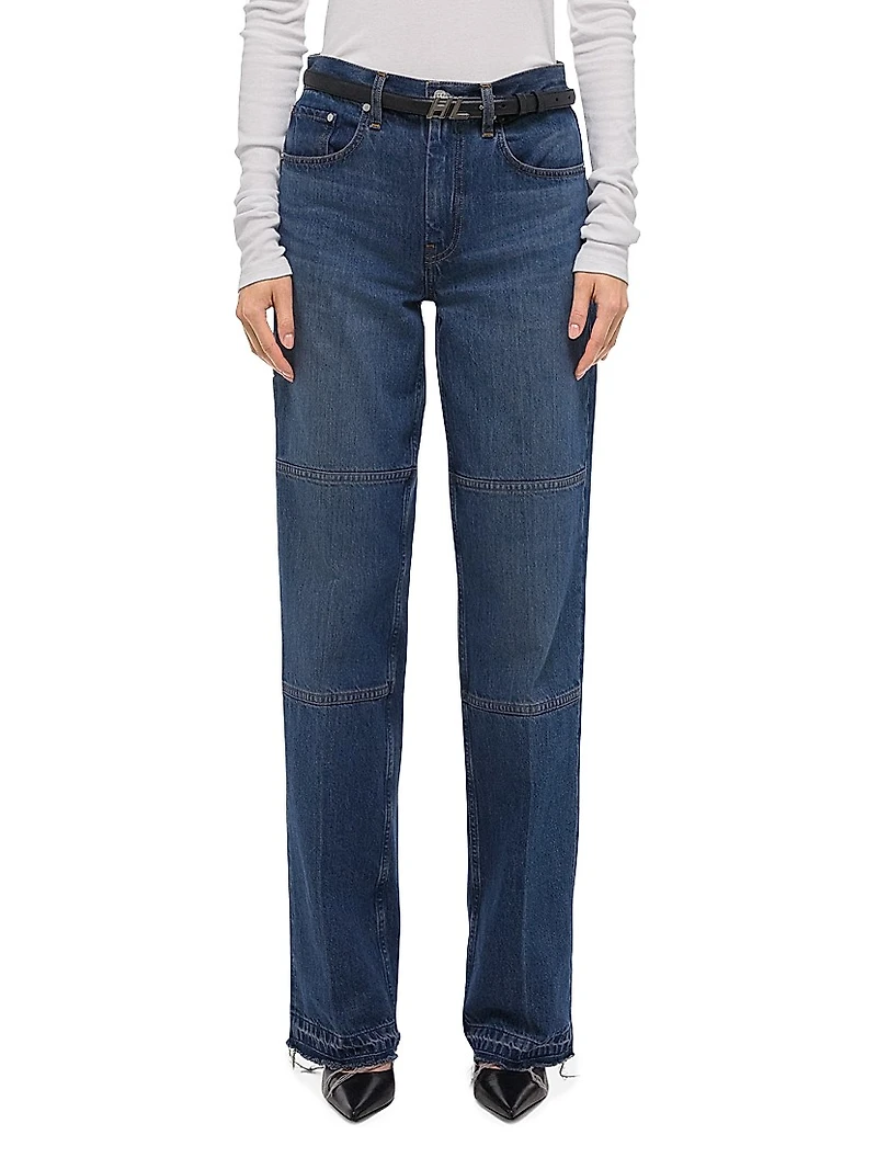 Carpenter High-Rise Straight-Leg Jeans