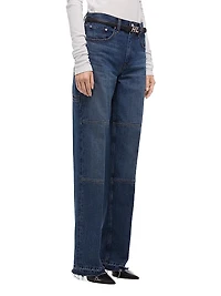 Carpenter High-Rise Straight-Leg Jeans