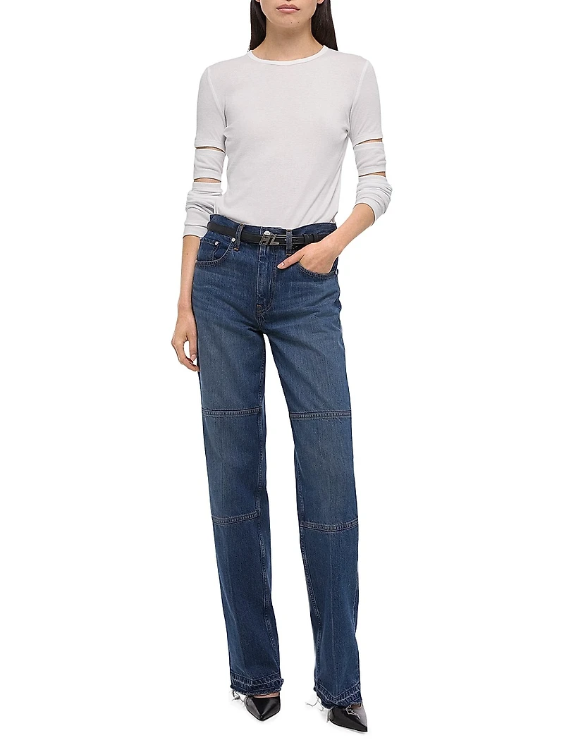 Carpenter High-Rise Straight-Leg Jeans