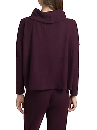 London Ribbed Cowlneck Top