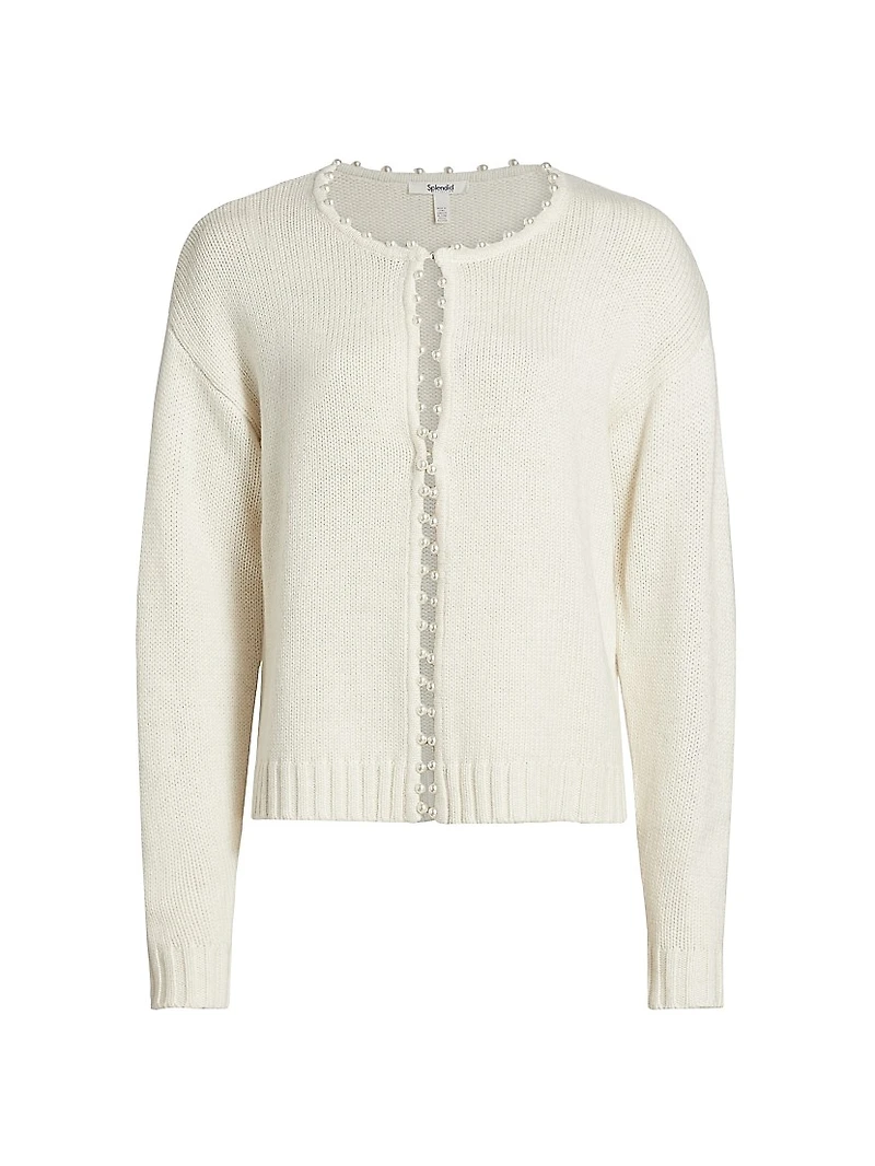 Emmy Imitation Pearl Cardigan