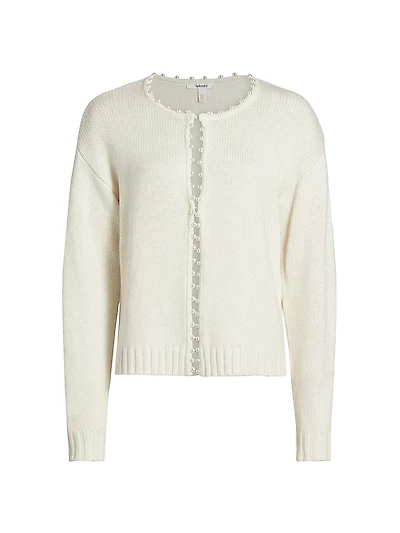 Emmy Imitation Pearl Cardigan