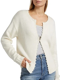 Emmy Imitation Pearl Cardigan