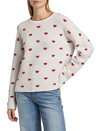 Lolly Hearts Jacquard Sweater