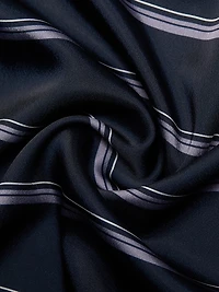 Rugby Stripe Gathered Skirt