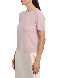 Wool & Cashmere Short-Sleeve Sweater