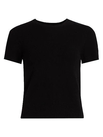 Wool & Cashmere Short-Sleeve Sweater