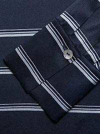 Silk Striped Rugby Shirt