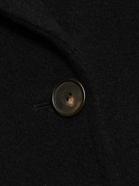 Boiled Wool Crop Peacoat