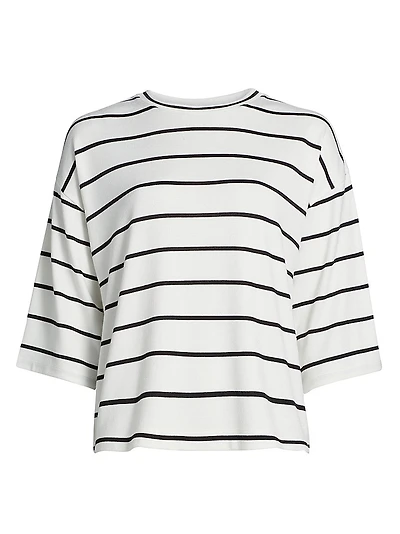 Striped Wide Sleeve T-Shirt