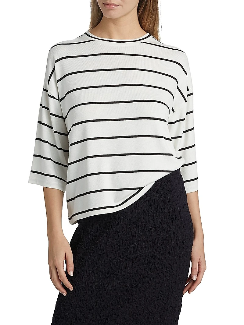 Striped Wide Sleeve T-Shirt