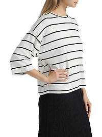 Striped Wide Sleeve T-Shirt