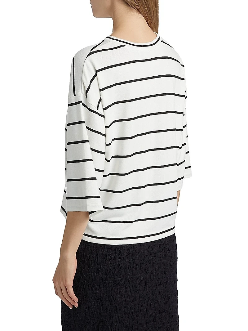 Striped Wide Sleeve T-Shirt